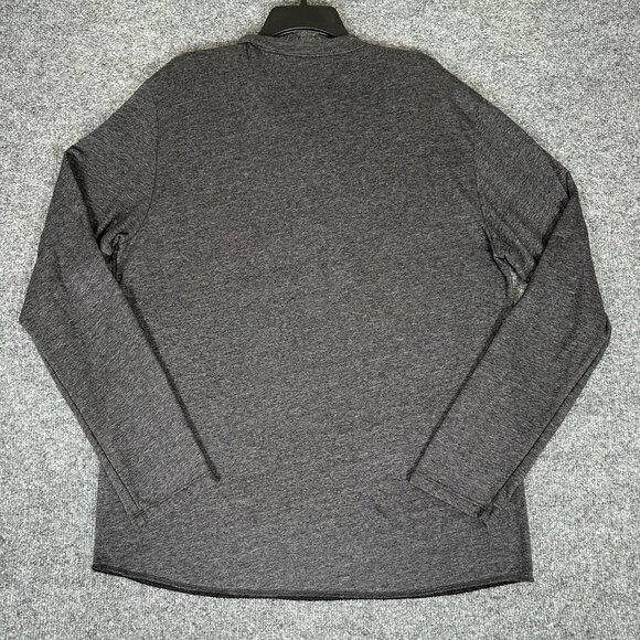 Marine Layer‎ Henley Sweatshirt Mens XL Grey Long Sleeve Pullover Rayon Adult - Picture 5 of 7